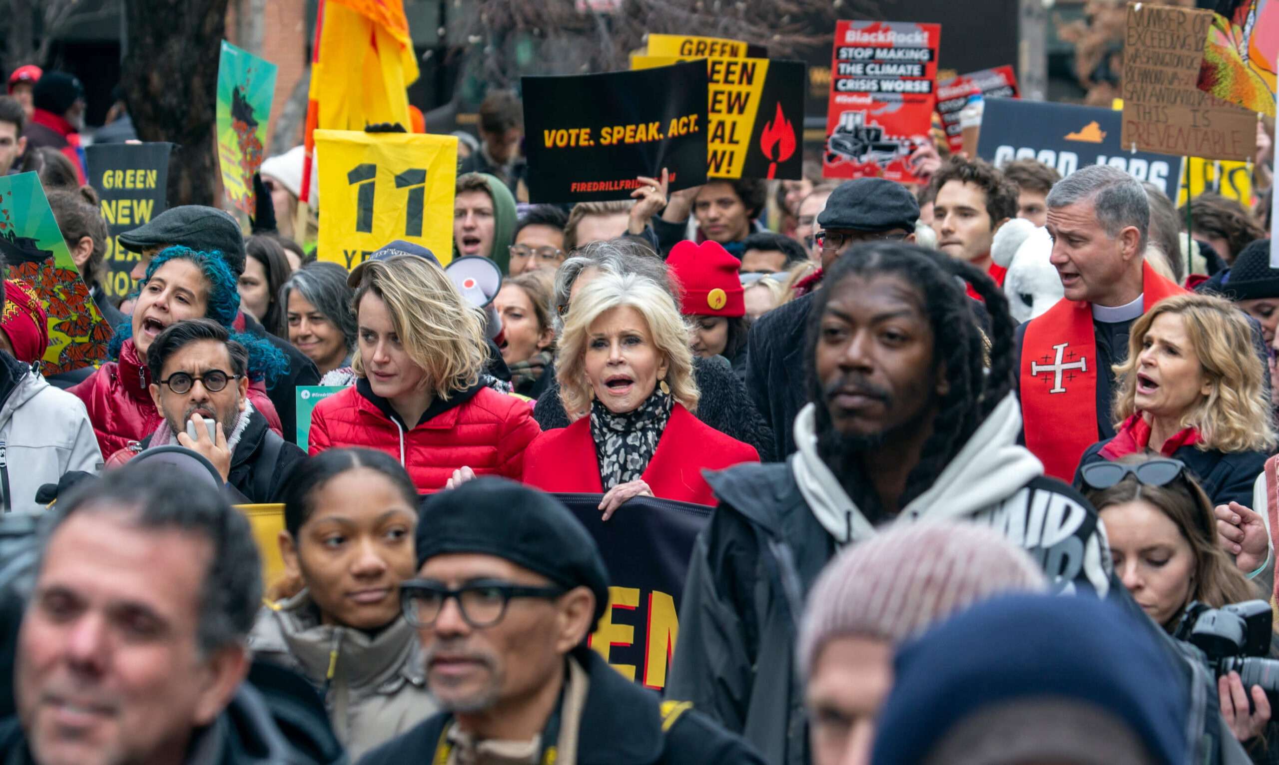 Jane in a crowd background image